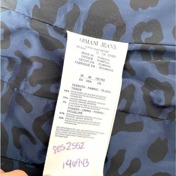 Armani jeans classic black blazer jacket - Picture 5 of 5